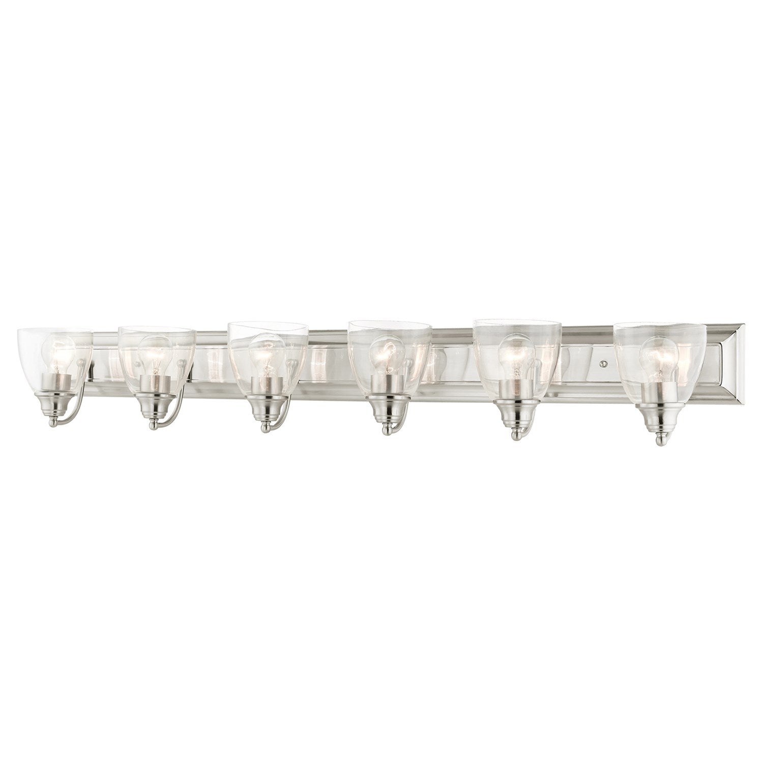6 Light Brushed Nickel Vanity Sconce by Livex Lighting