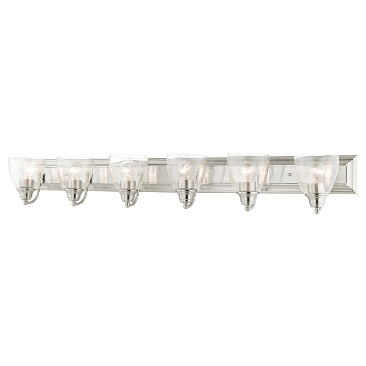 6 Light Brushed Nickel Vanity Sconce by Livex Lighting