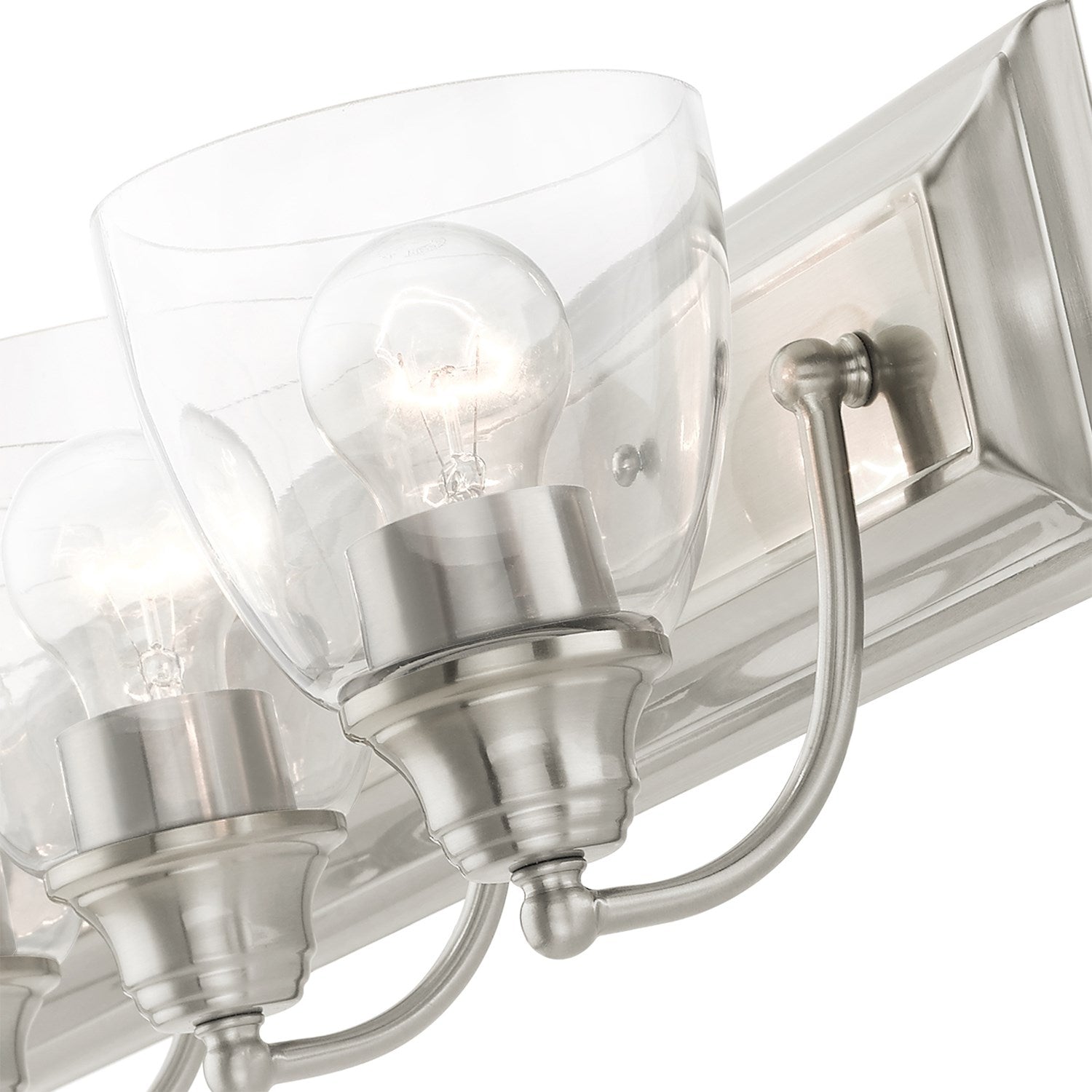 6 Light Brushed Nickel Vanity Sconce