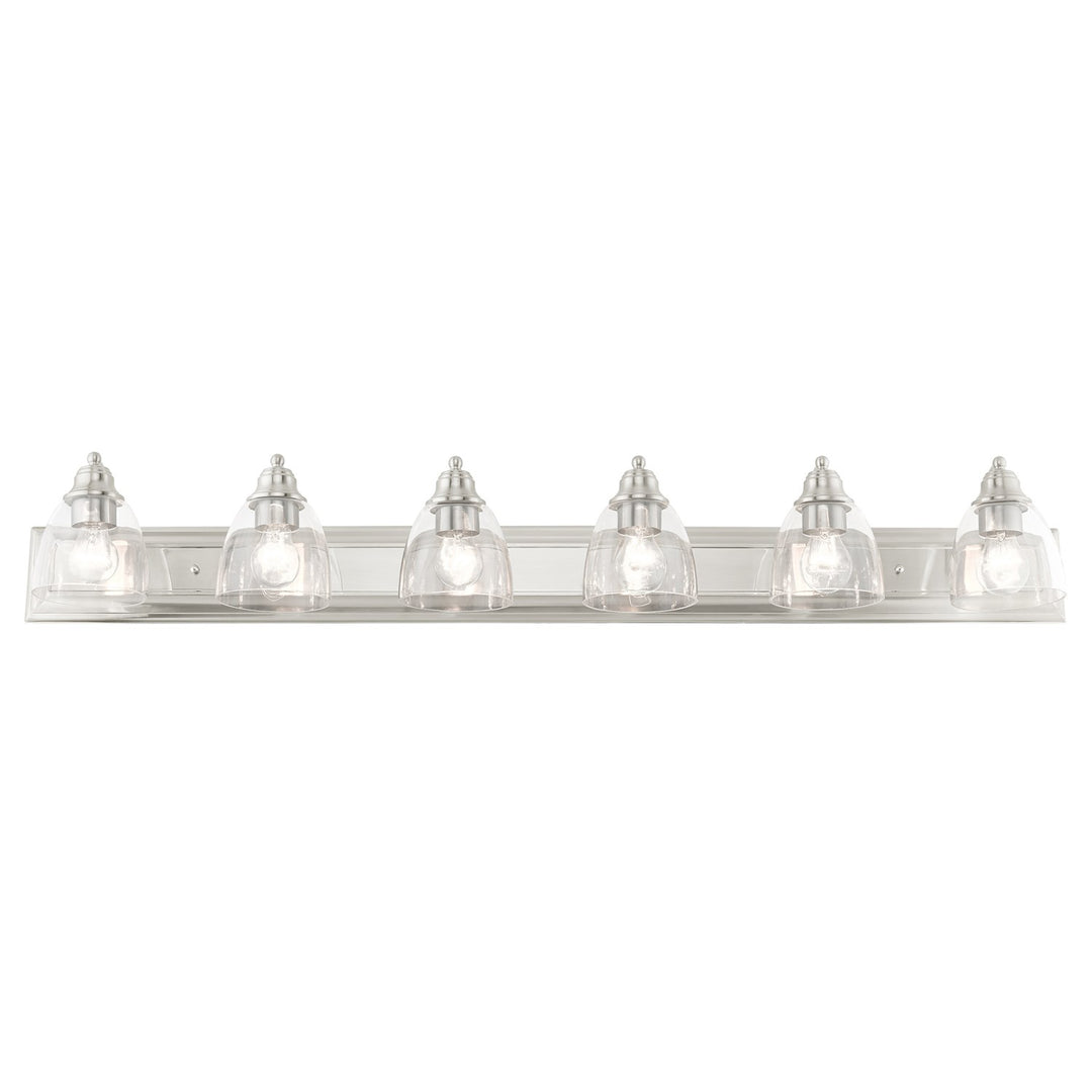 6 Light Brushed Nickel Vanity Sconce
