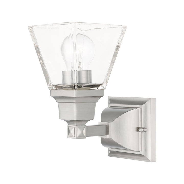1 Light Brushed Nickel Wall Sconce by Livex Lighting