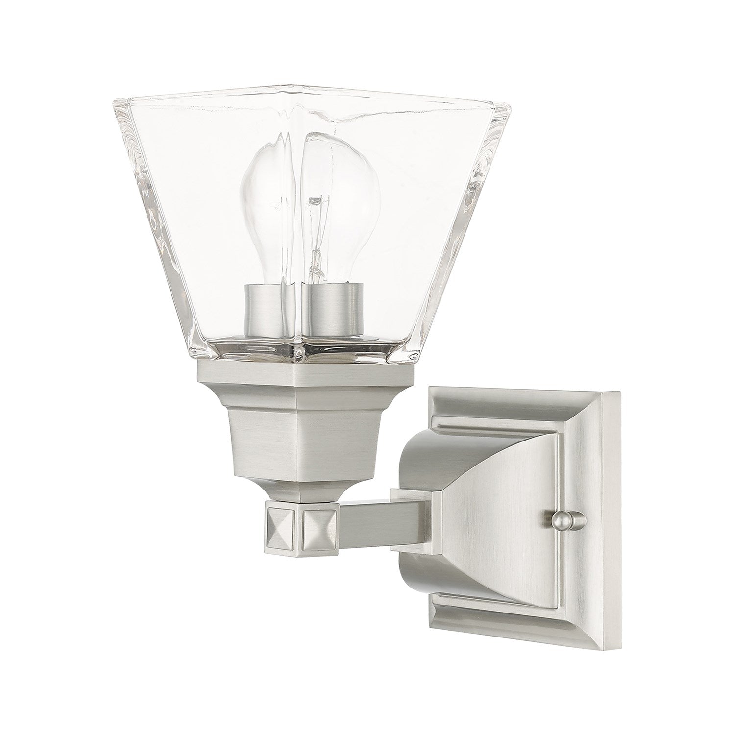 1 Light Brushed Nickel Wall Sconce