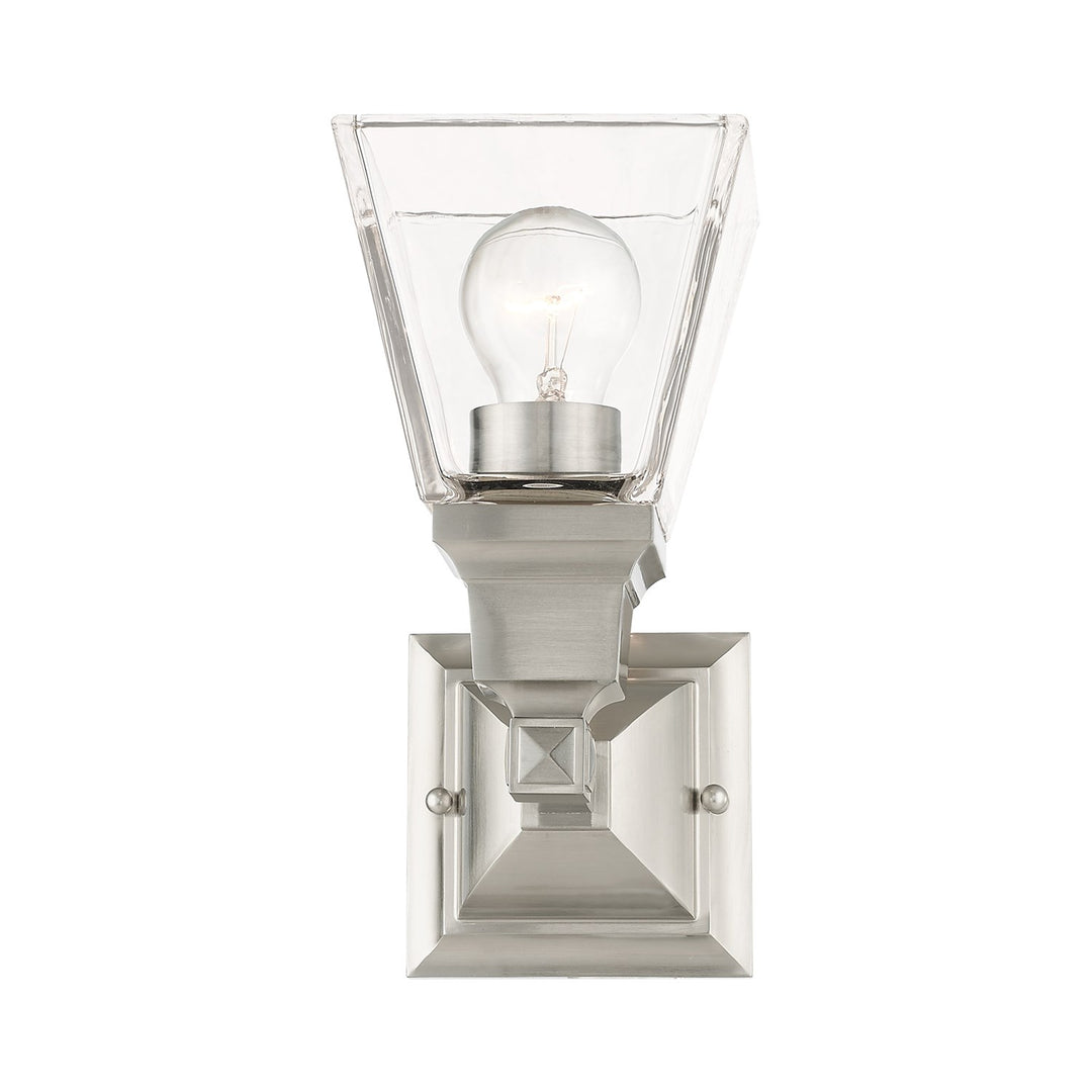 1 Light Brushed Nickel Wall Sconce