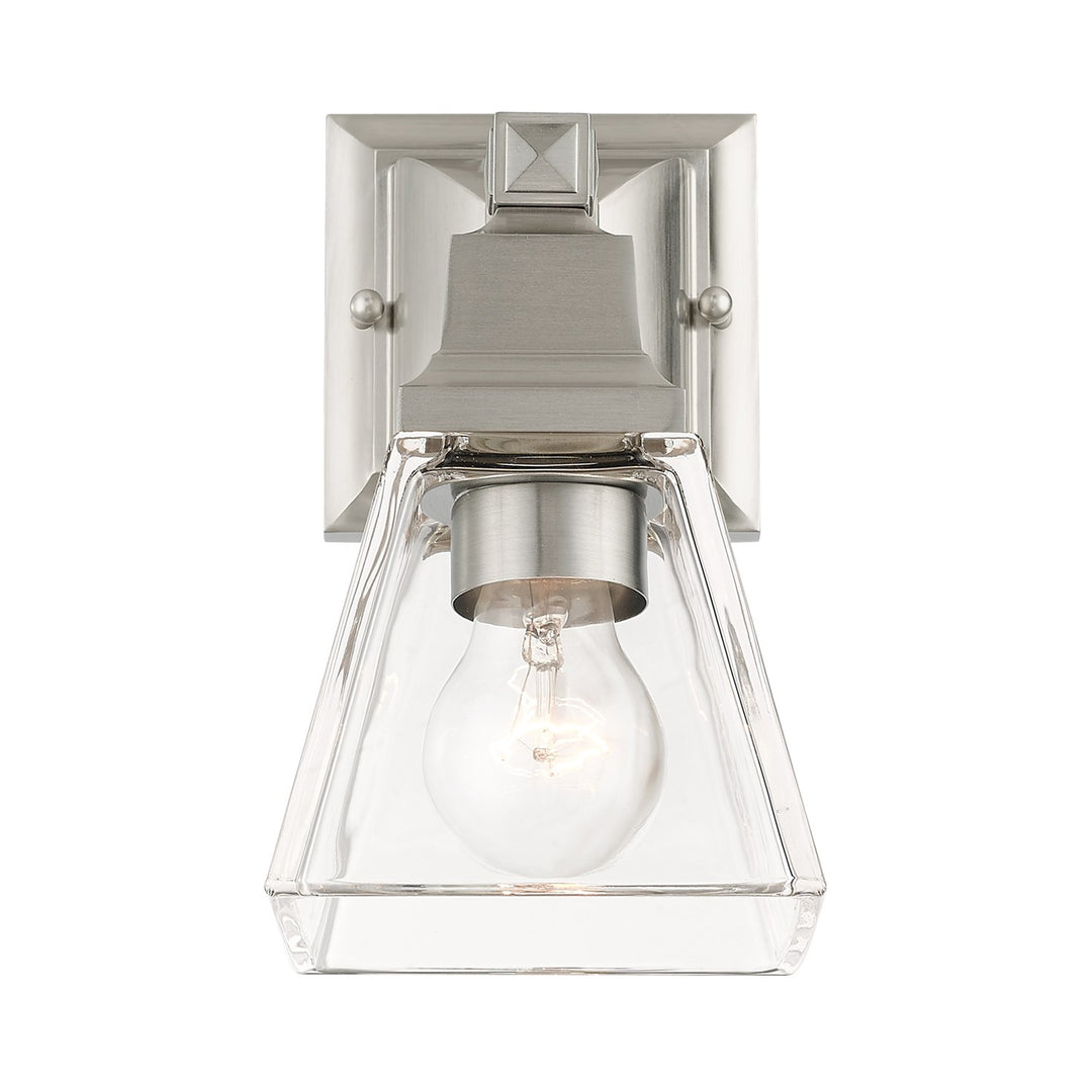 1 Light Brushed Nickel Wall Sconce