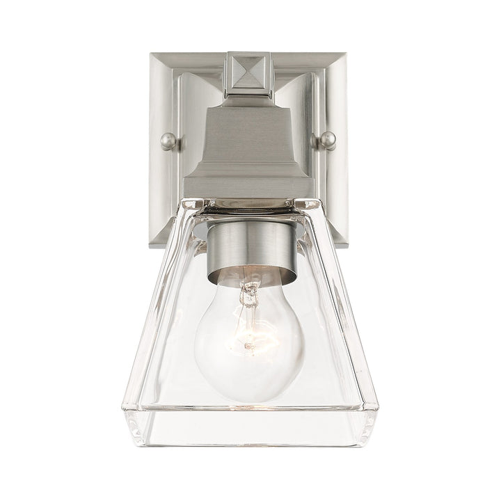 1 Light Brushed Nickel Wall Sconce