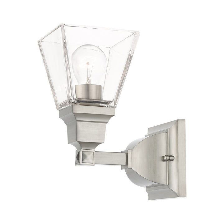 1 Light Brushed Nickel Wall Sconce