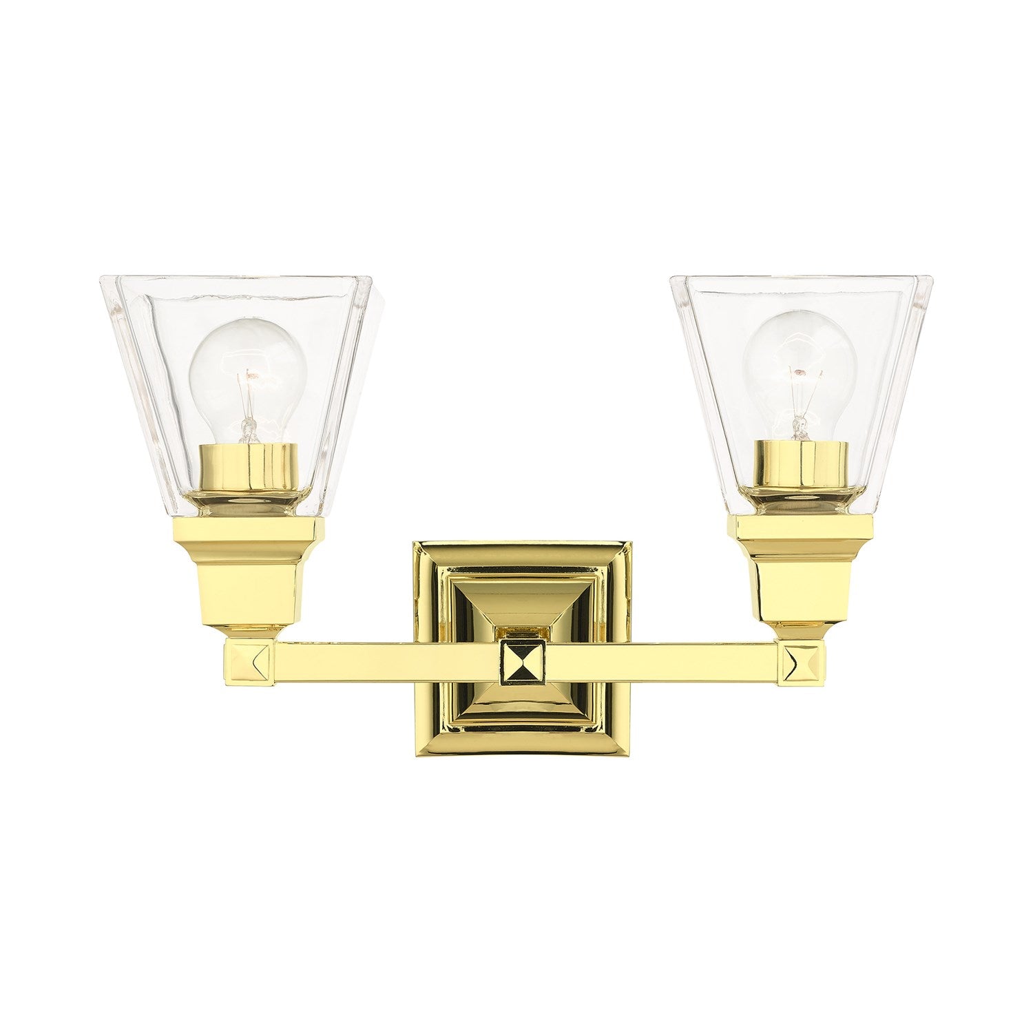 2 Light Polished Brass Bath Vanity by Livex Lighting