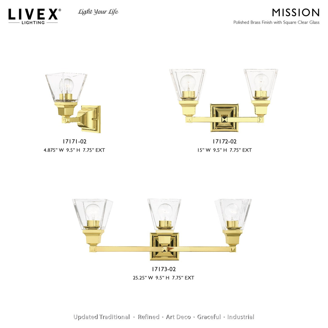 2 Light Polished Brass Bath Vanity