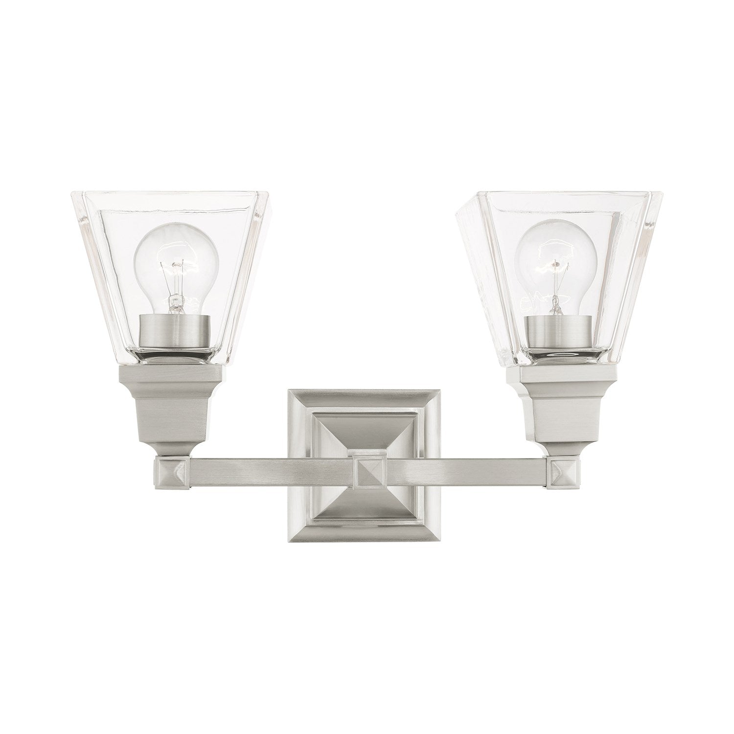 2 Light Brushed Nickel Bath Vanity by Livex Lighting