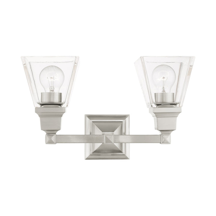 2 Light Brushed Nickel Bath Vanity by Livex Lighting