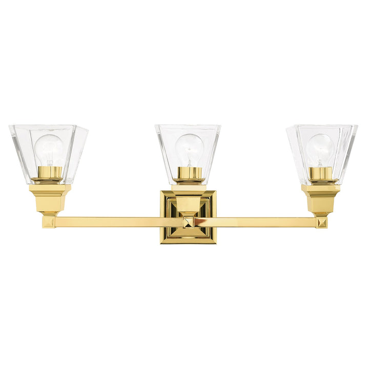 3 Light Polished Brass Bath Vanity by Livex Lighting