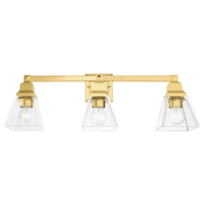 3 Light Polished Brass Bath Vanity