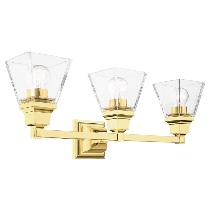 3 Light Polished Brass Bath Vanity
