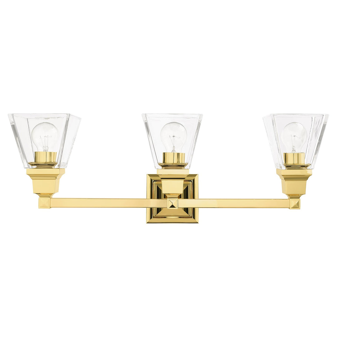 3 Light Polished Brass Bath Vanity