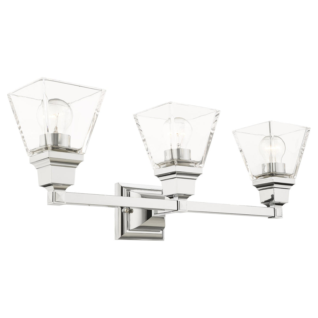 3 Light Polished Chrome Bath Vanity