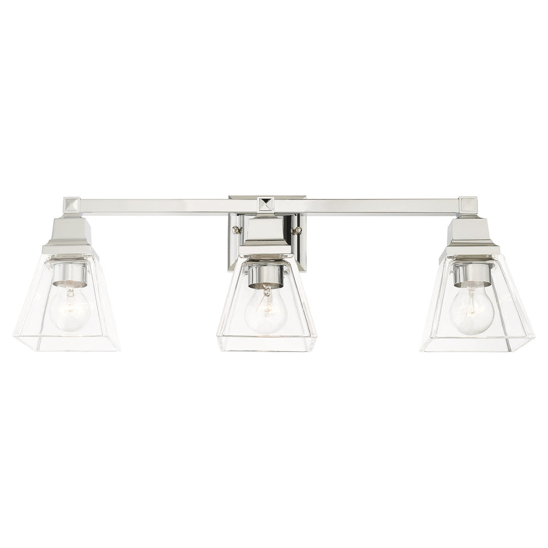 3 Light Polished Chrome Bath Vanity