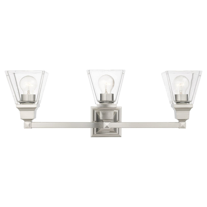 3 Light Brushed Nickel Bath Vanity by Livex Lighting