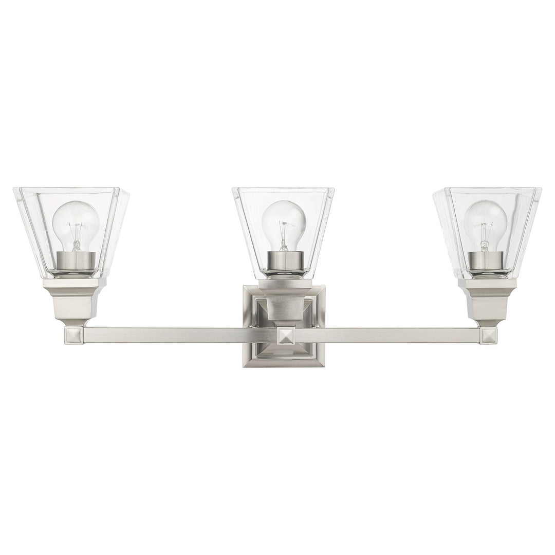 3 Light Brushed Nickel Bath Vanity
