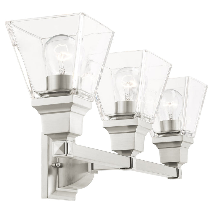3 Light Brushed Nickel Bath Vanity