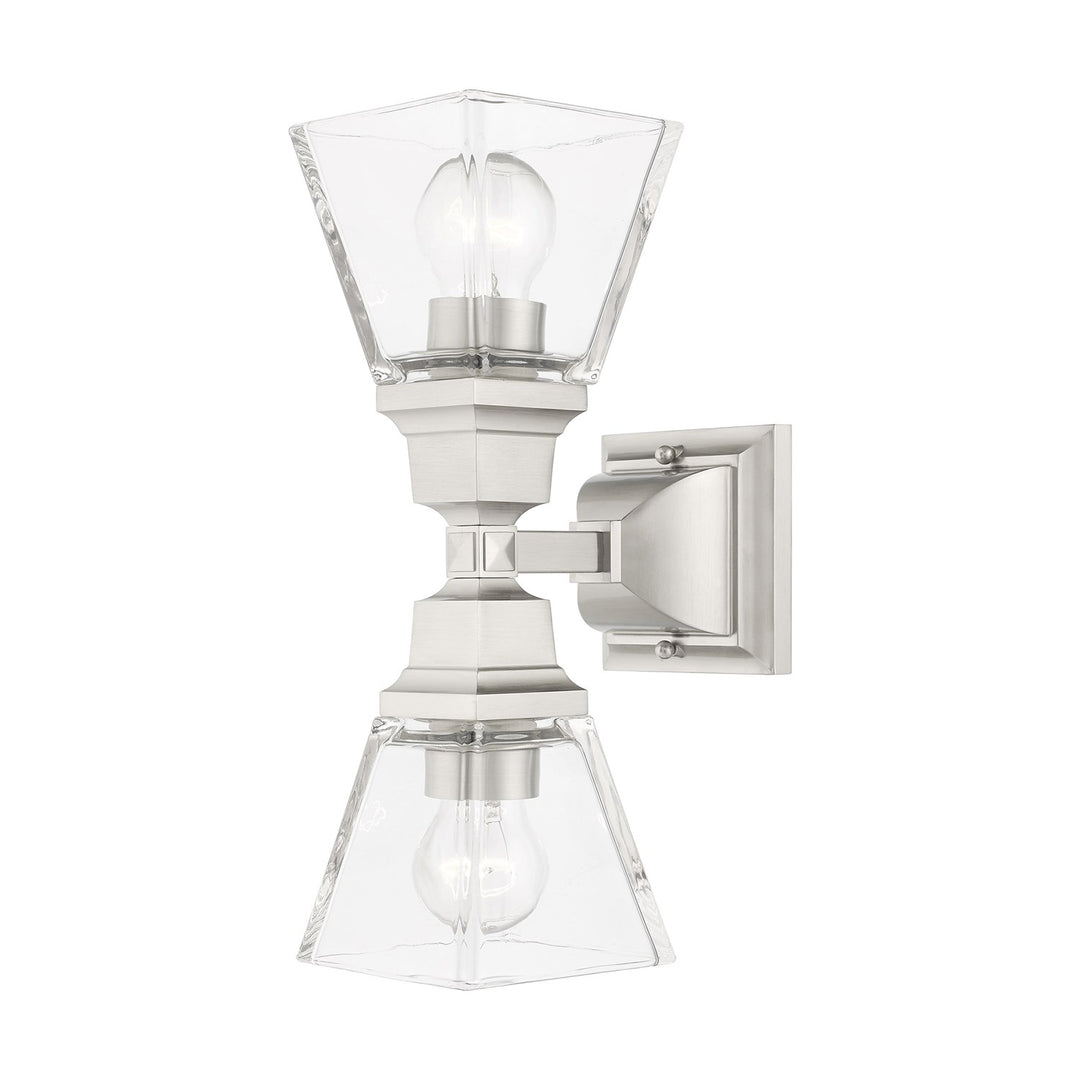 2 Light Brushed Nickel Wall Sconce by Livex Lighting
