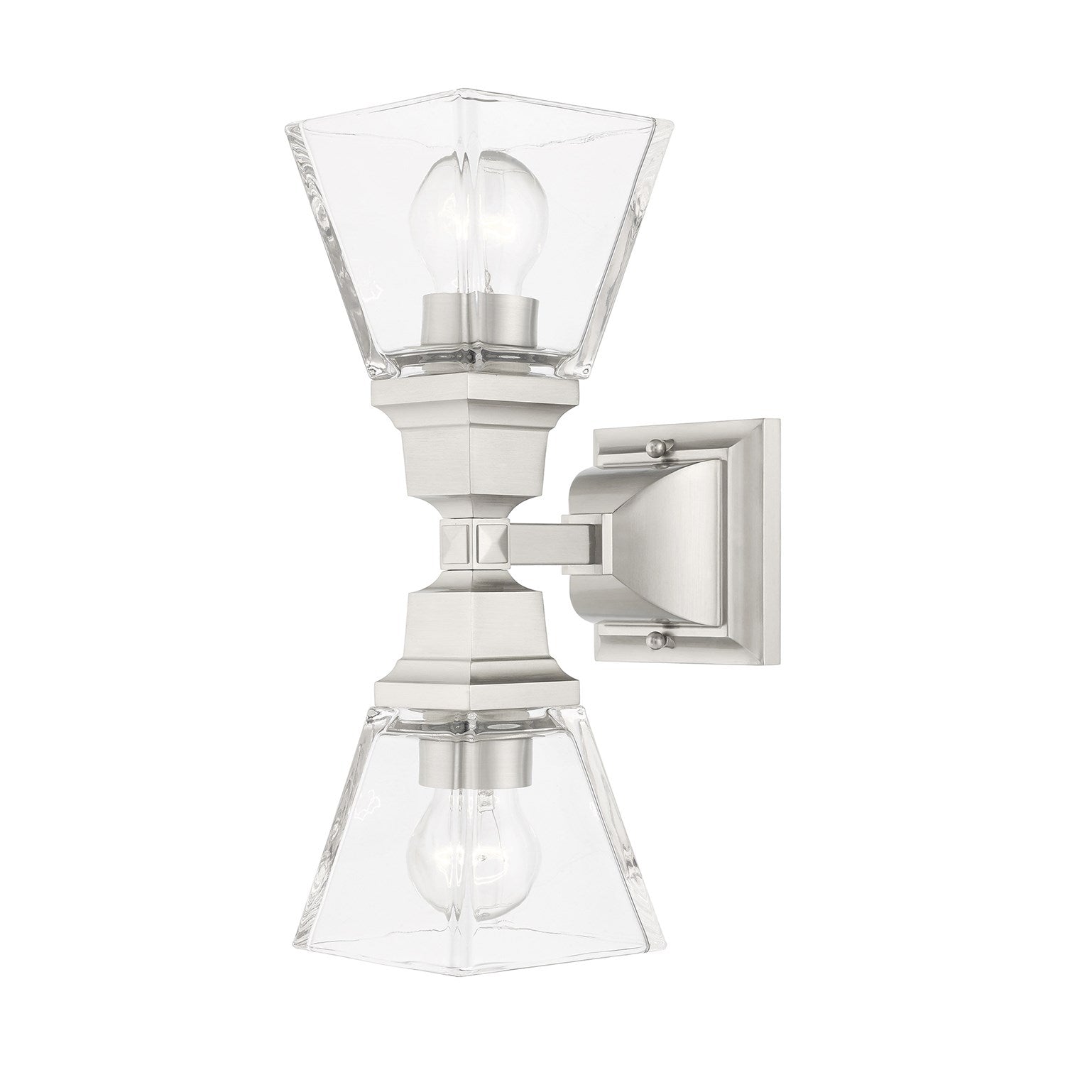 2 Light Brushed Nickel Wall Sconce by Livex Lighting