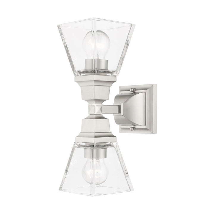 2 Light Brushed Nickel Wall Sconce by Livex Lighting