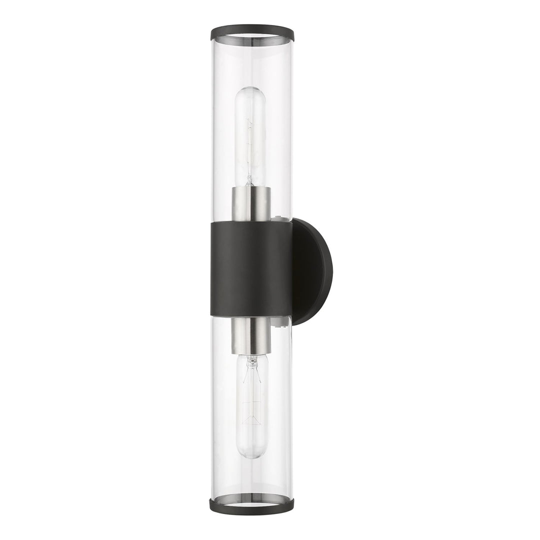 2 Light Black Ada Vanity Sconce