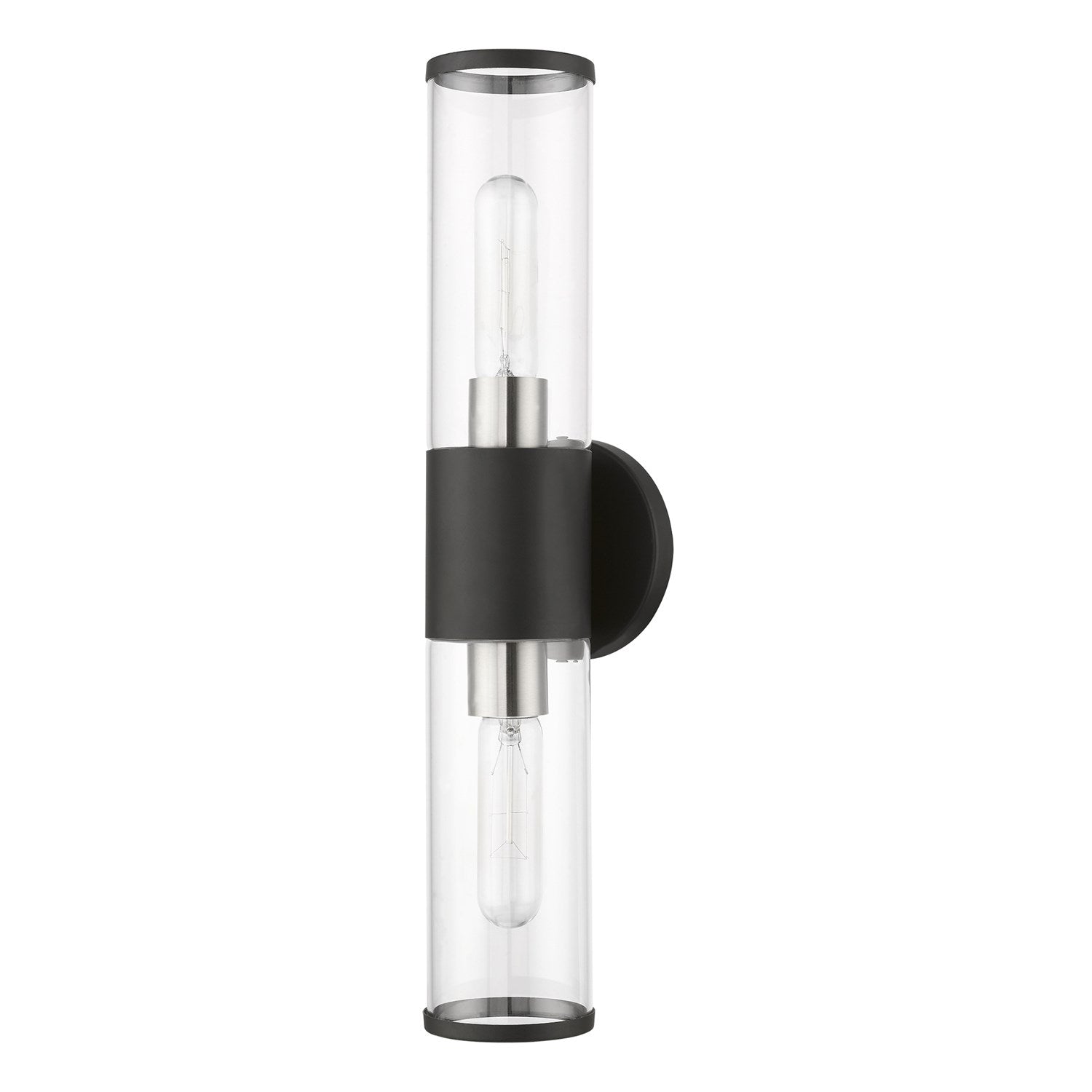 2 Light Black Ada Vanity Sconce