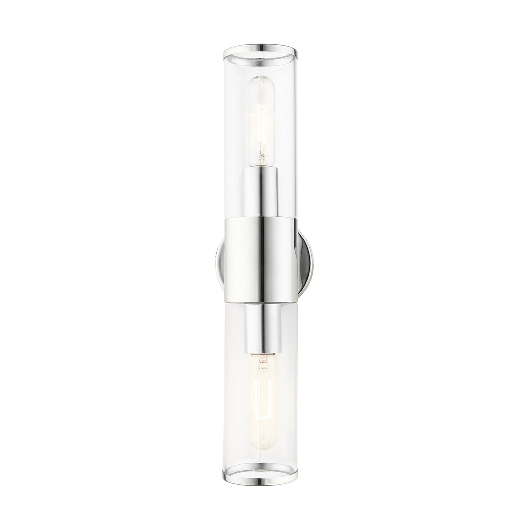 2 Light Polished Chrome Ada Vanity Sconce