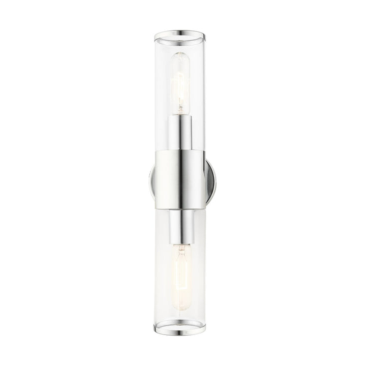 2 Light Polished Chrome Ada Vanity Sconce