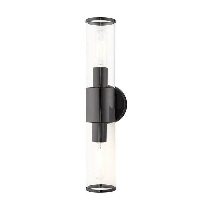 2 Light Black Chrome Ada Vanity Sconce by Livex Lighting