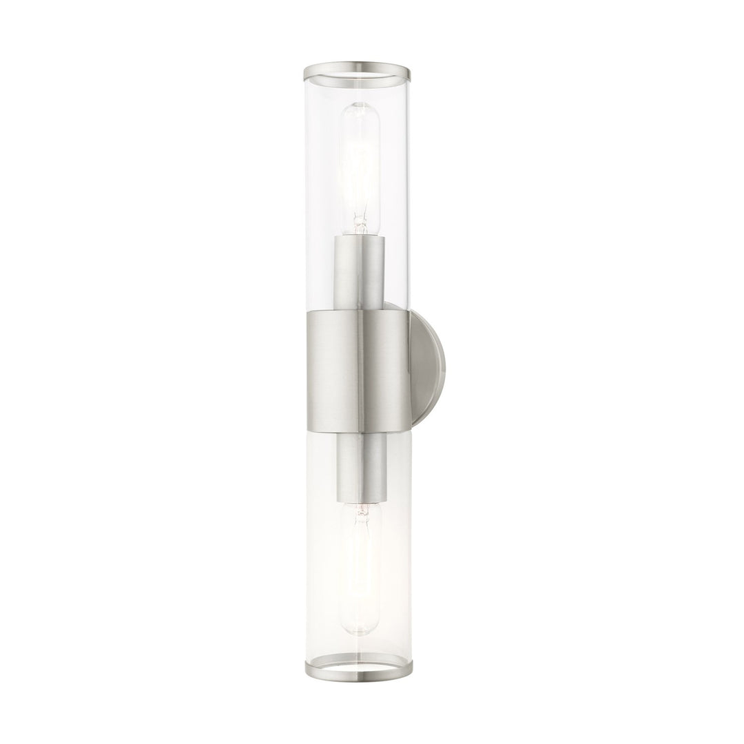 2 Light Brushed Nickel Ada Vanity Sconce by Livex Lighting