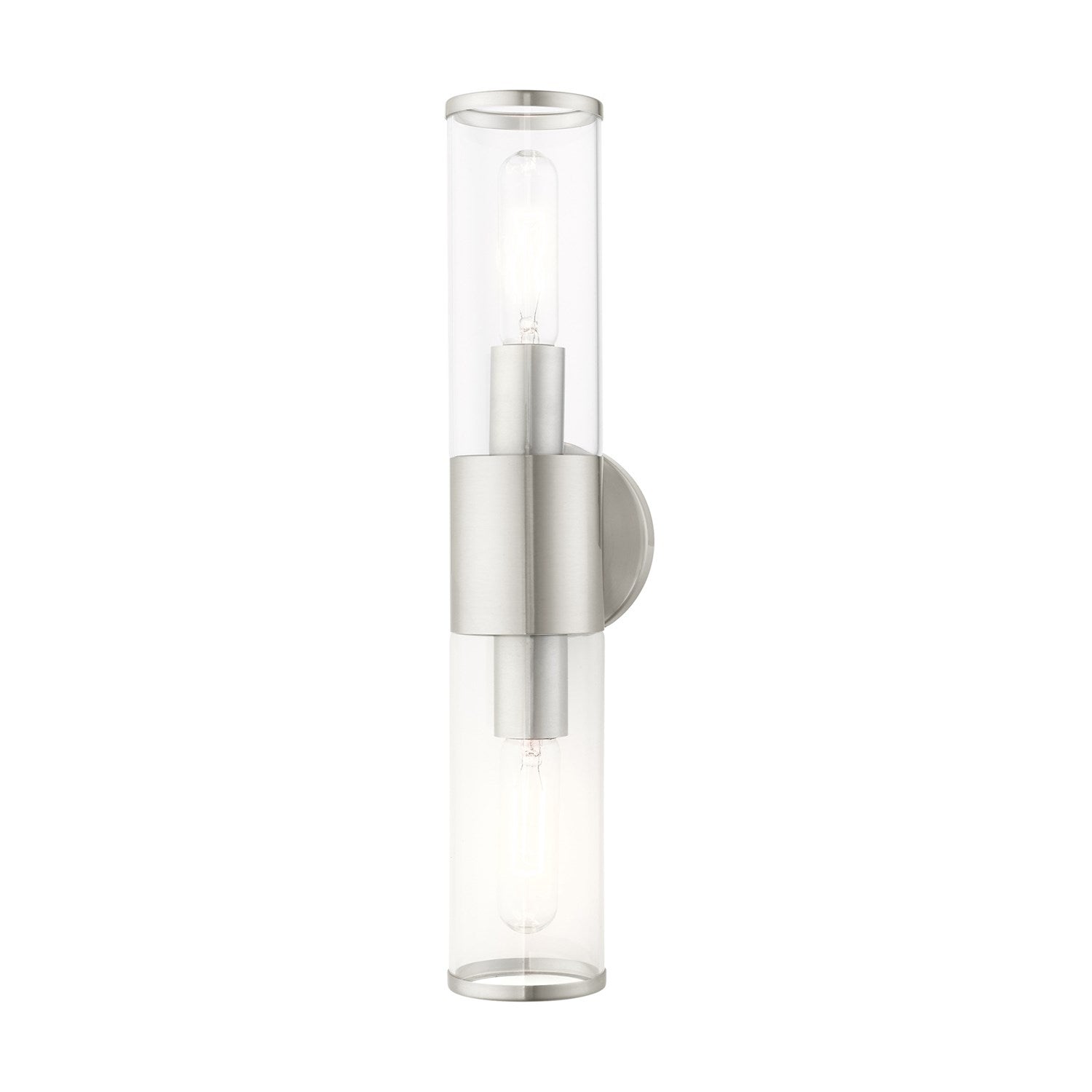2 Light Brushed Nickel Ada Vanity Sconce by Livex Lighting