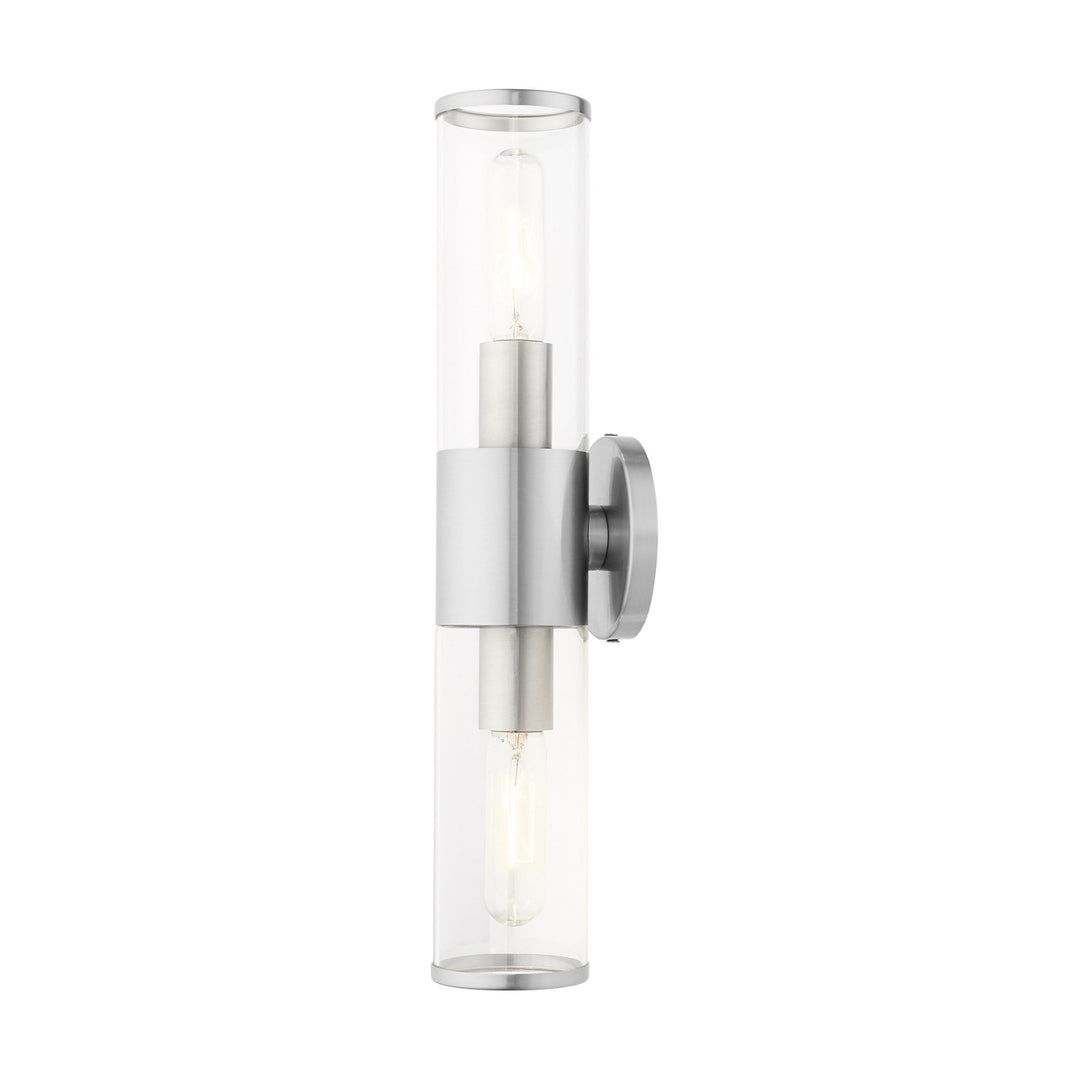 2 Light Brushed Nickel Ada Vanity Sconce
