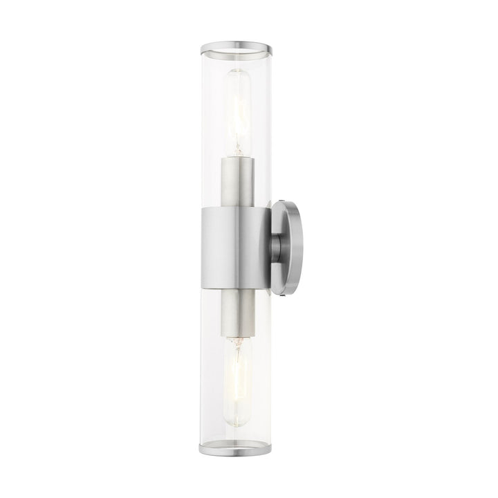 2 Light Brushed Nickel Ada Vanity Sconce