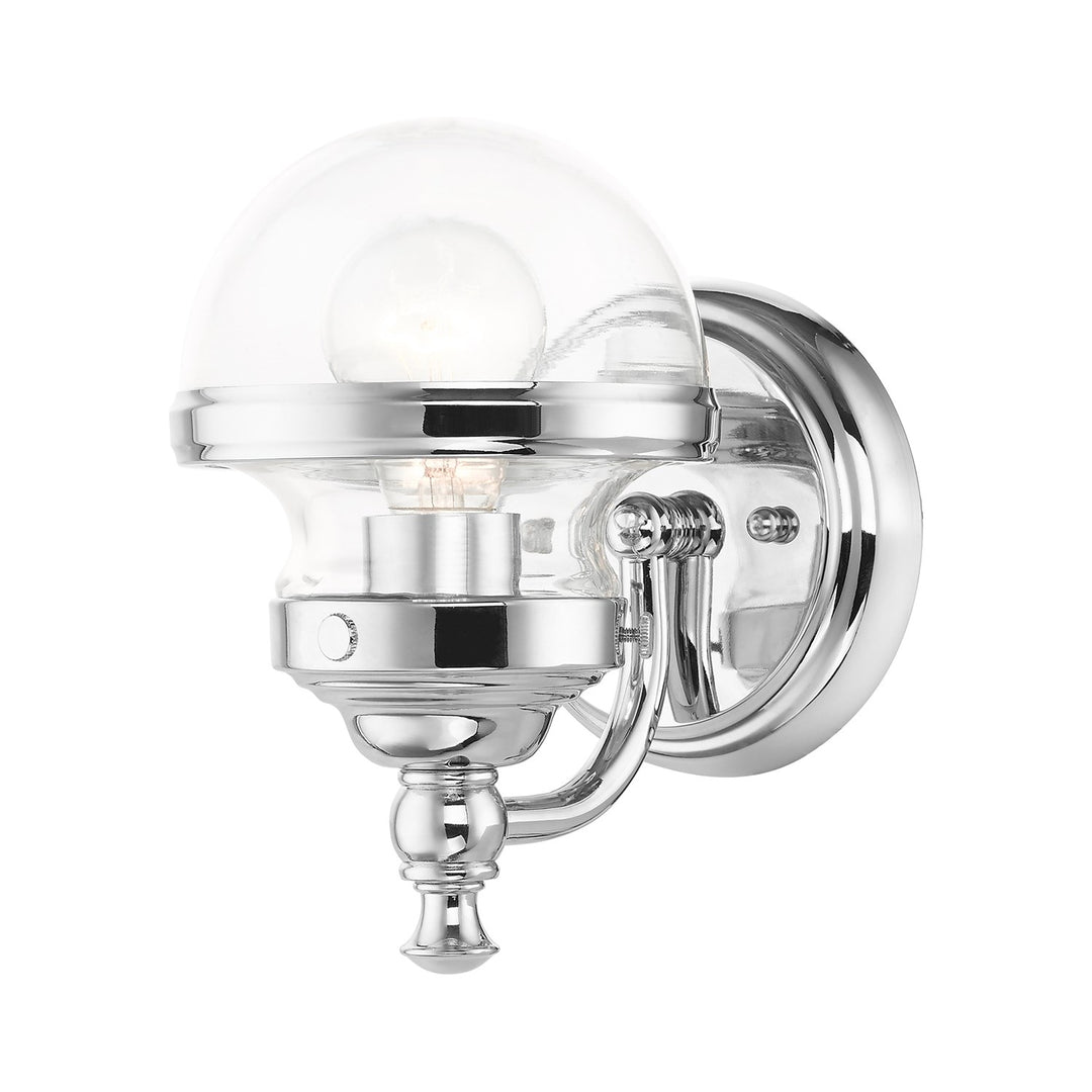 1 Light Polished Chrome Wall Sconce by Livex Lighting