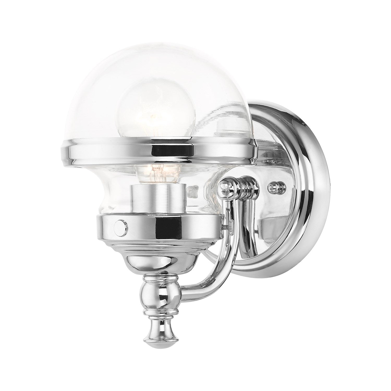 1 Light Polished Chrome Wall Sconce by Livex Lighting
