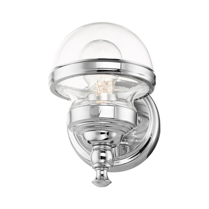 1 Light Polished Chrome Wall Sconce