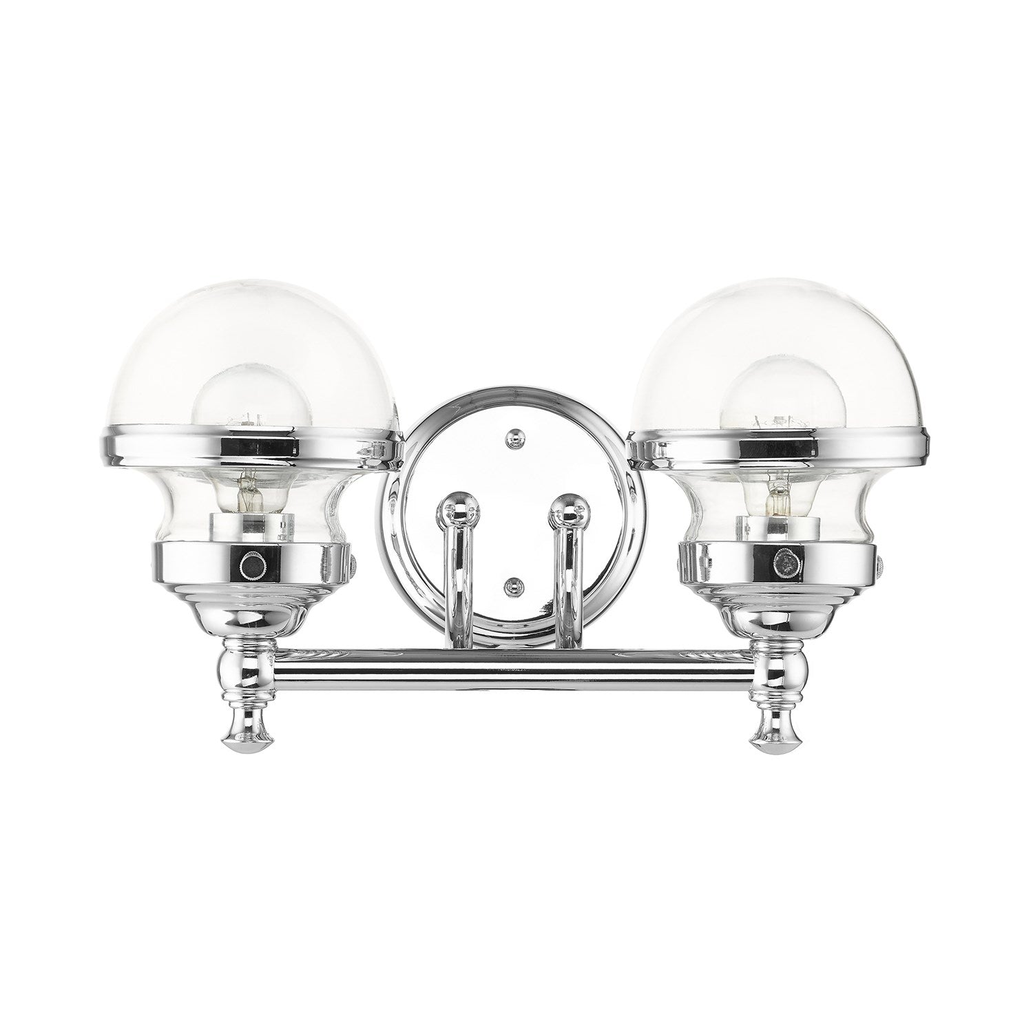 2 Light Polished Chrome Bath Vanity
