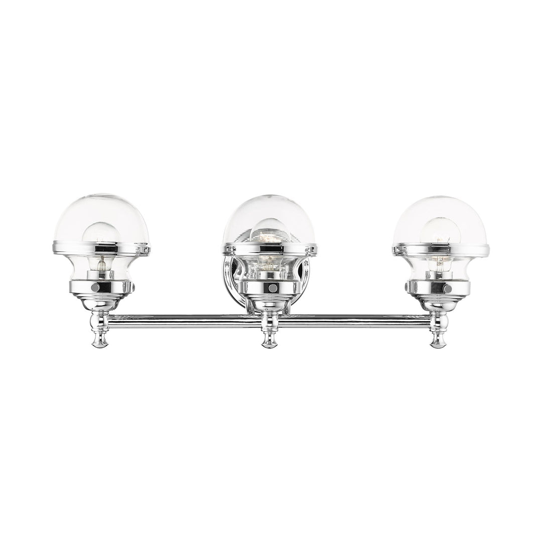 3 Light Polished Chrome Bath Vanity by Livex Lighting
