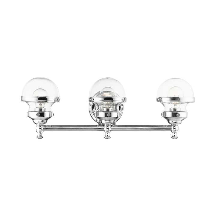 3 Light Polished Chrome Bath Vanity by Livex Lighting