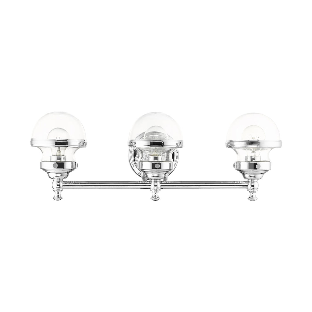 3 Light Polished Chrome Bath Vanity