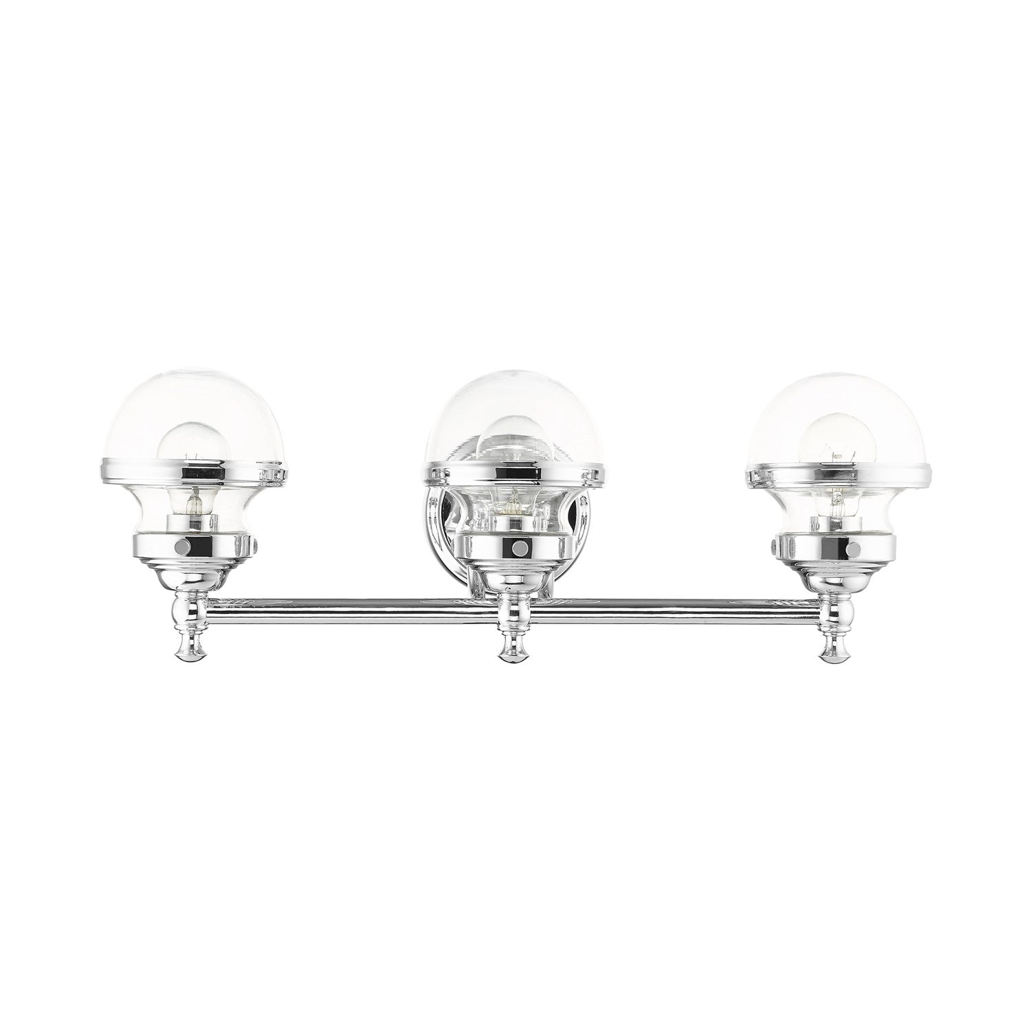 3 Light Polished Chrome Bath Vanity