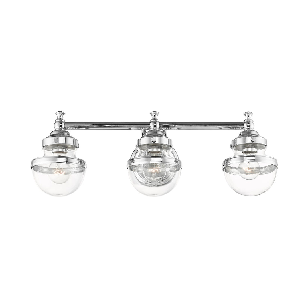 3 Light Polished Chrome Bath Vanity
