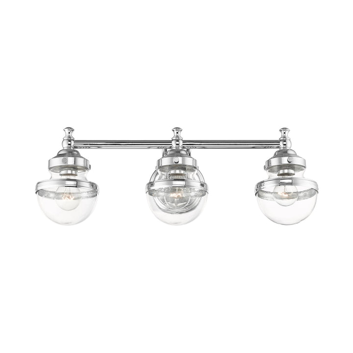 3 Light Polished Chrome Bath Vanity