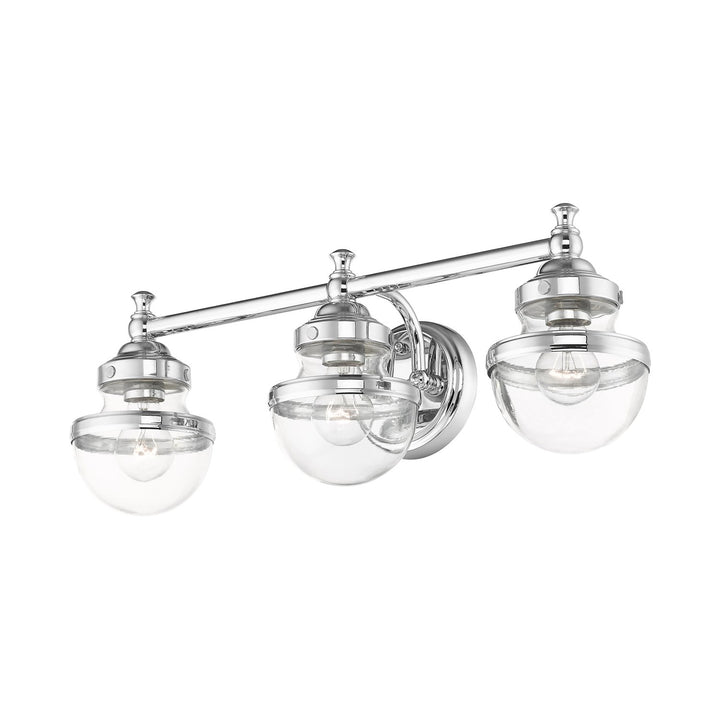 3 Light Polished Chrome Bath Vanity