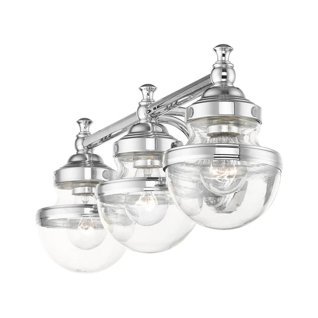 3 Light Polished Chrome Bath Vanity