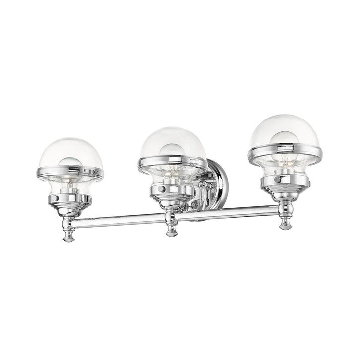 3 Light Polished Chrome Bath Vanity