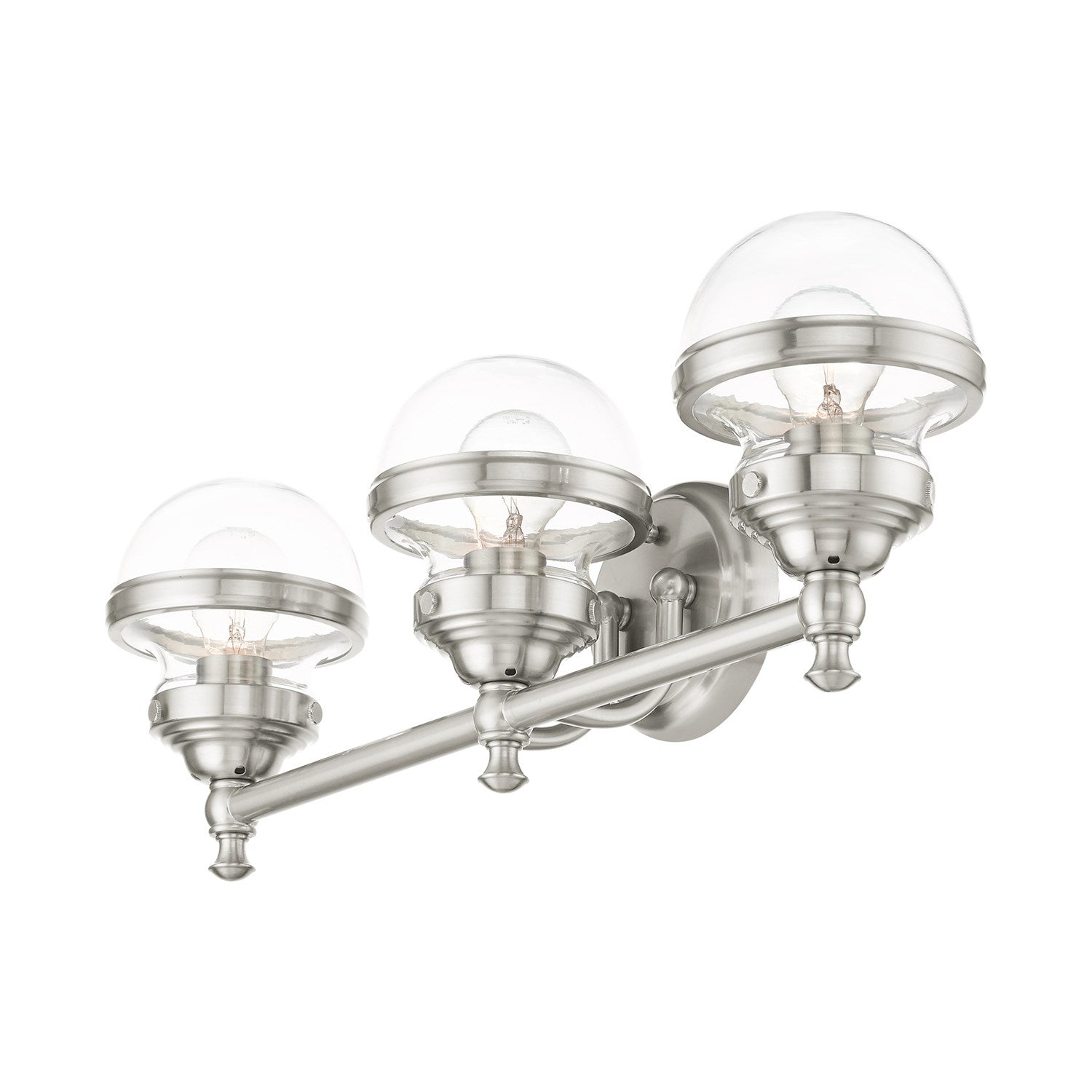 3 Light Brushed Nickel Bath Vanity