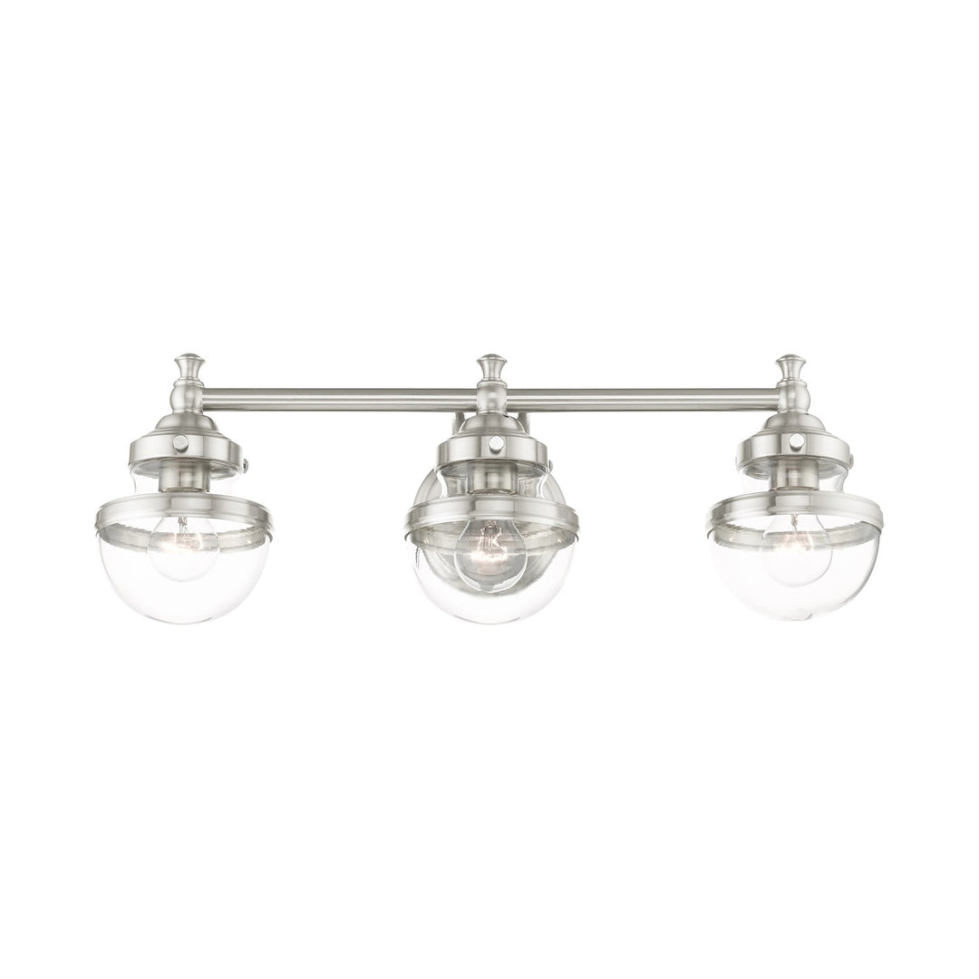 3 Light Brushed Nickel Bath Vanity